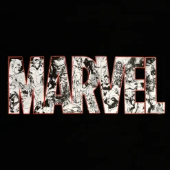 Marvel Comic Logo Hoodie Kinderen Zwart