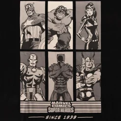 Marvel Comics - Super Heroes Since 1939 Oversize T-Shirt Zwart