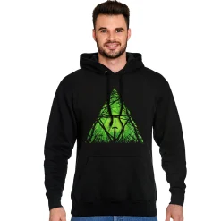 Master Sword in het bos hoodie voor Zelda fans zwart