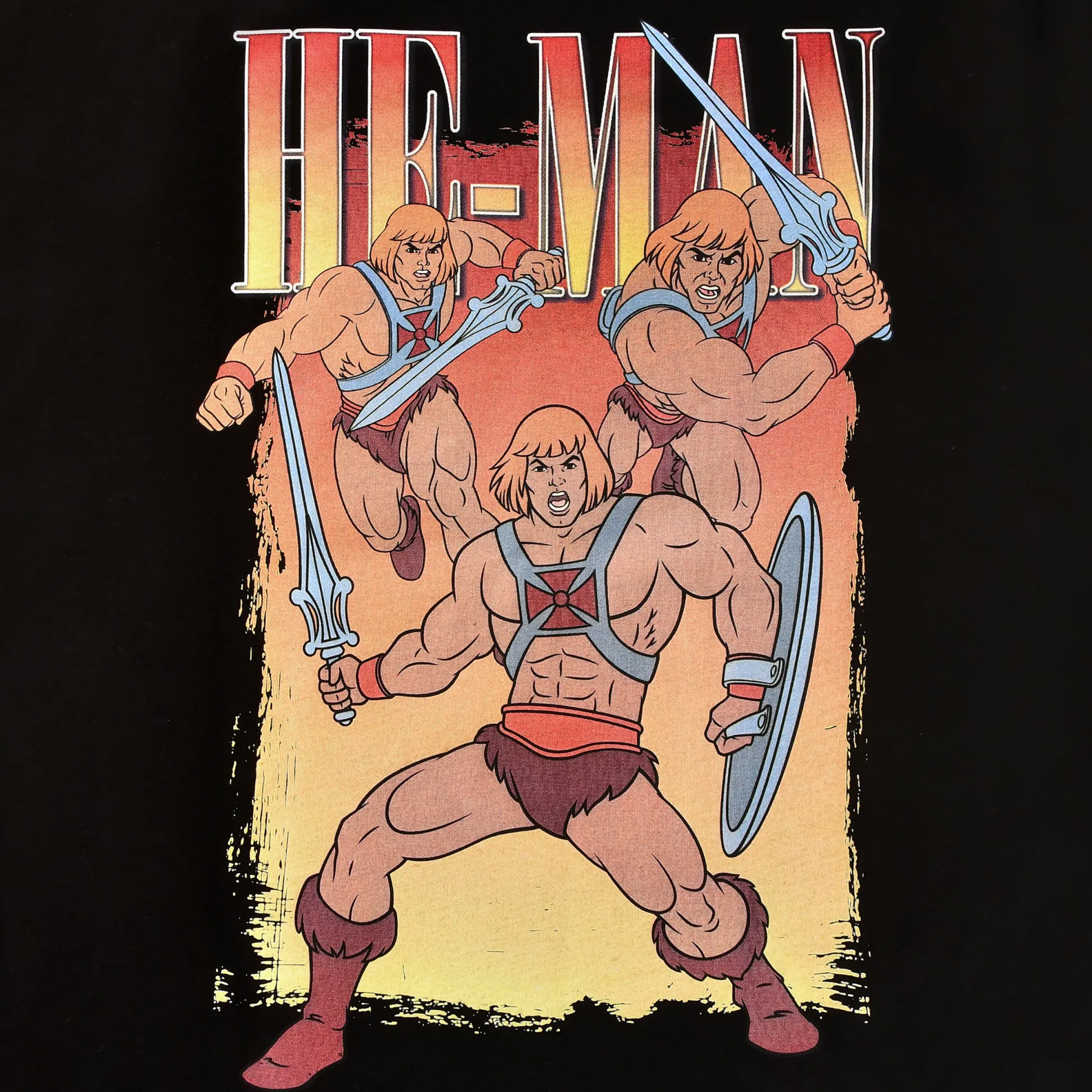 Masters of the Universe - He-Man Zwart T-Shirt