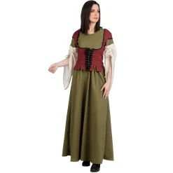 Middeleeuwse Dienstmeid Kostuum Dames