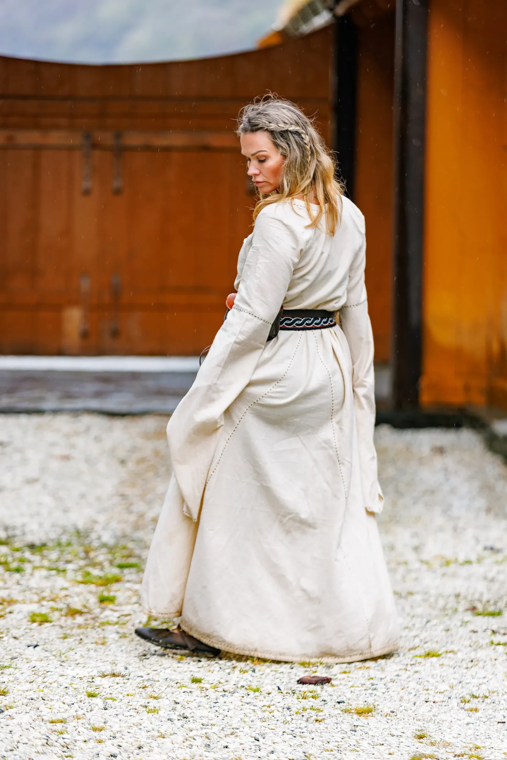 Middeleeuwse Jurk Begina Beige