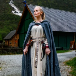 Middeleeuwse mantel Elinor grijs