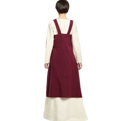 Middeleeuwse overjurk Hildegard rood