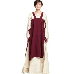 Middeleeuwse overjurk Hildegard rood