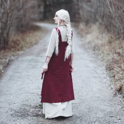 Middeleeuwse overjurk Hildegard rood