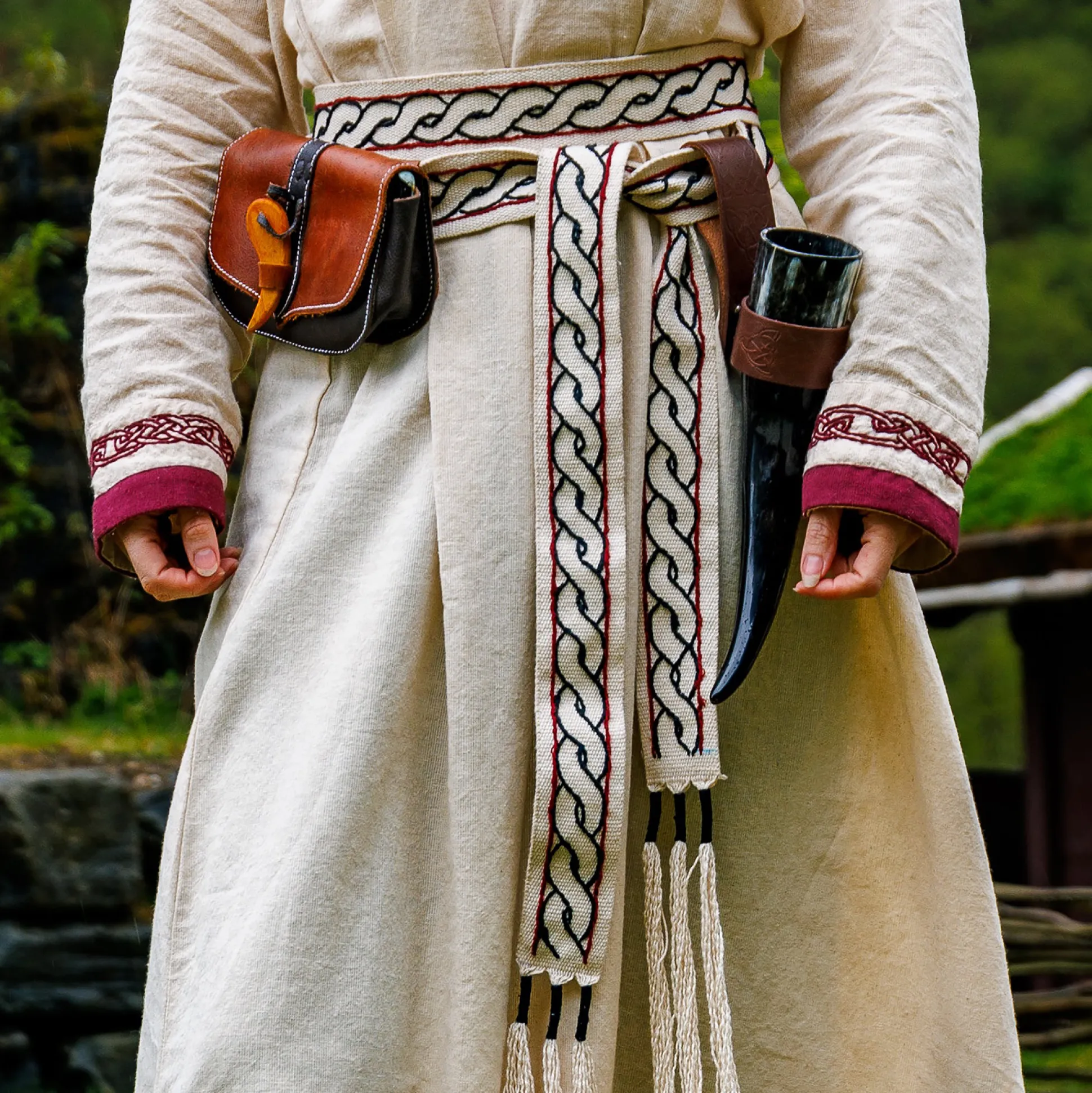 Middeleeuwse Riem Elina beige