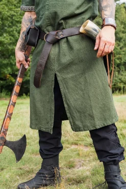 Middeleeuwse tuniek korte mouw Richard groen