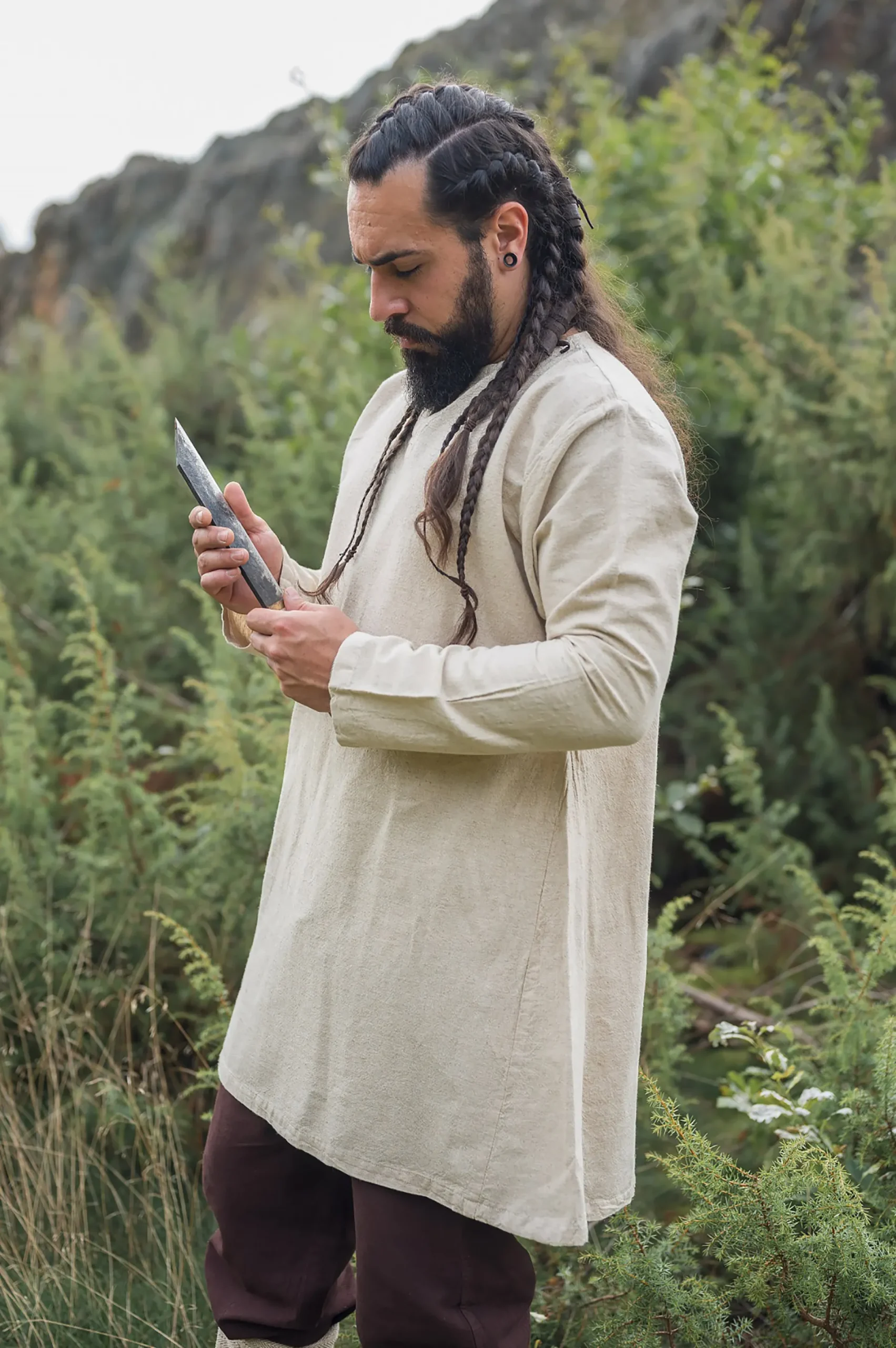 Middeleeuwse Tuniek Ragnar Beige