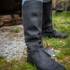 Middeleeuwse Vikinglaarzen met Veters