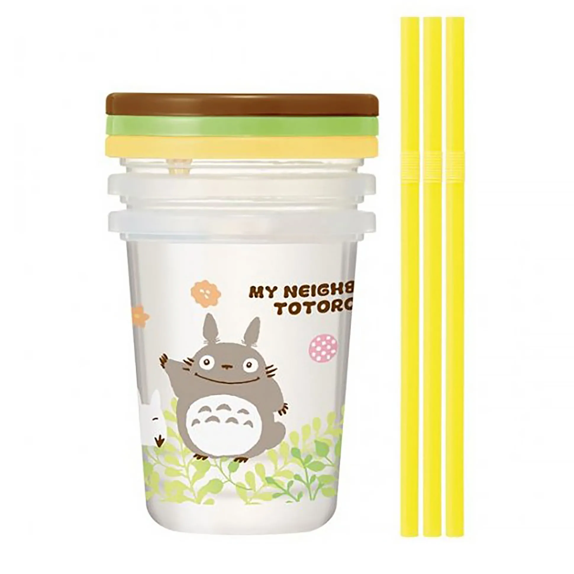 Mijn Buurman Totoro - Totoro Beker met Rietje 3-delige Set