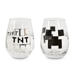 Minecraft - Creeper en TNT Glazen Set van 2
