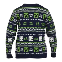 Minecraft - Patroon Gebreide Trui blauw