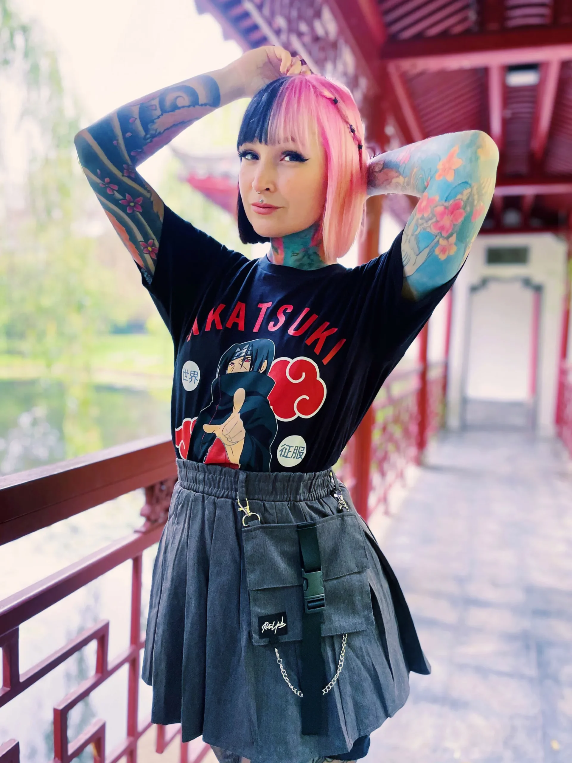 Naruto - Akatsuki Organisatie T-Shirt Zwart