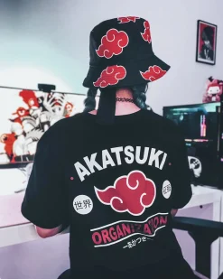 Naruto - Akatsuki Symbool T-shirt zwart