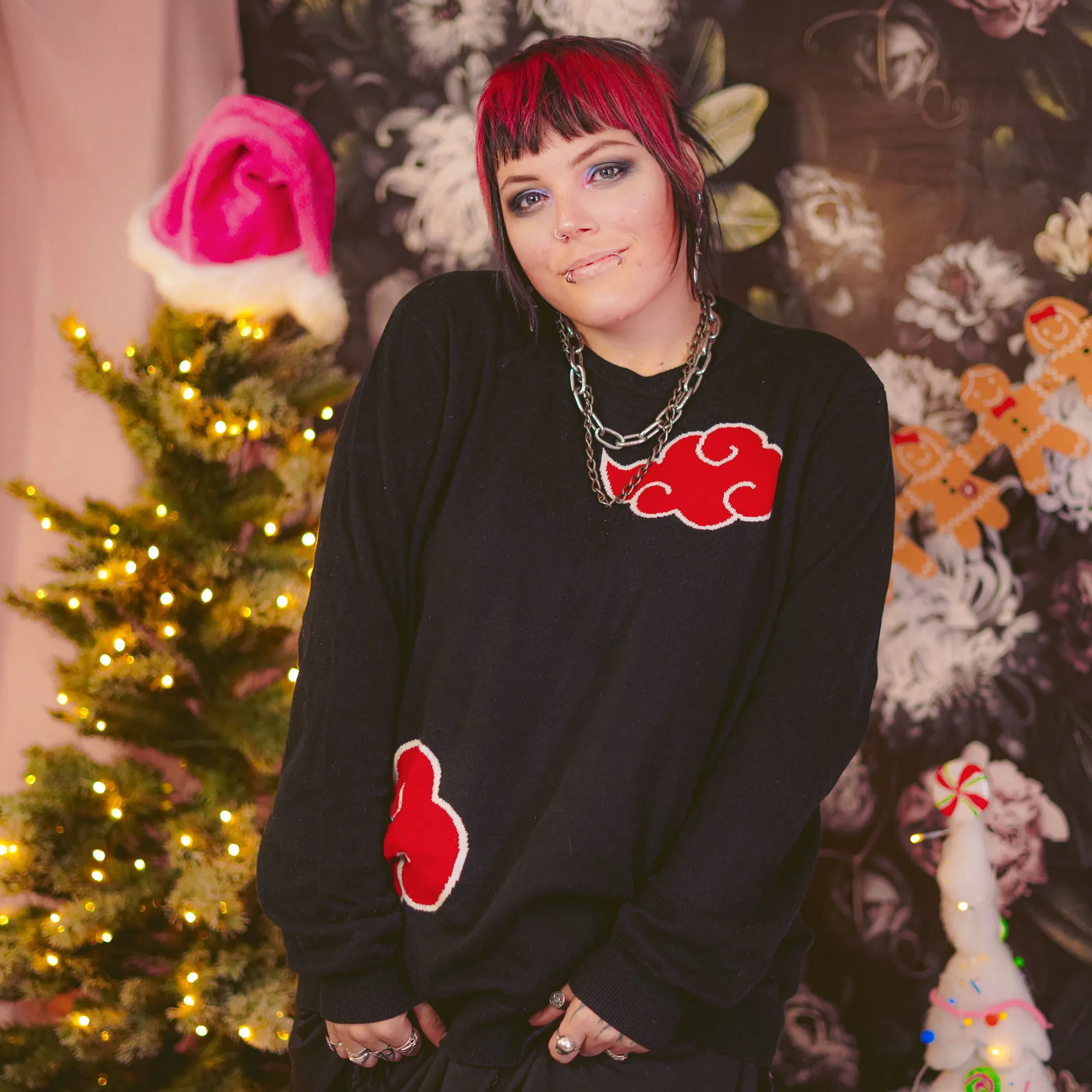 Naruto - Akatsuki Symbool Gebreide Trui