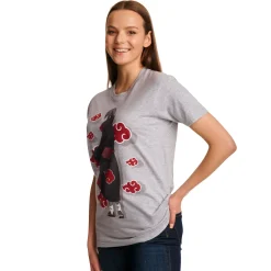 Naruto - Itachi Akatsuki T-shirt grijs