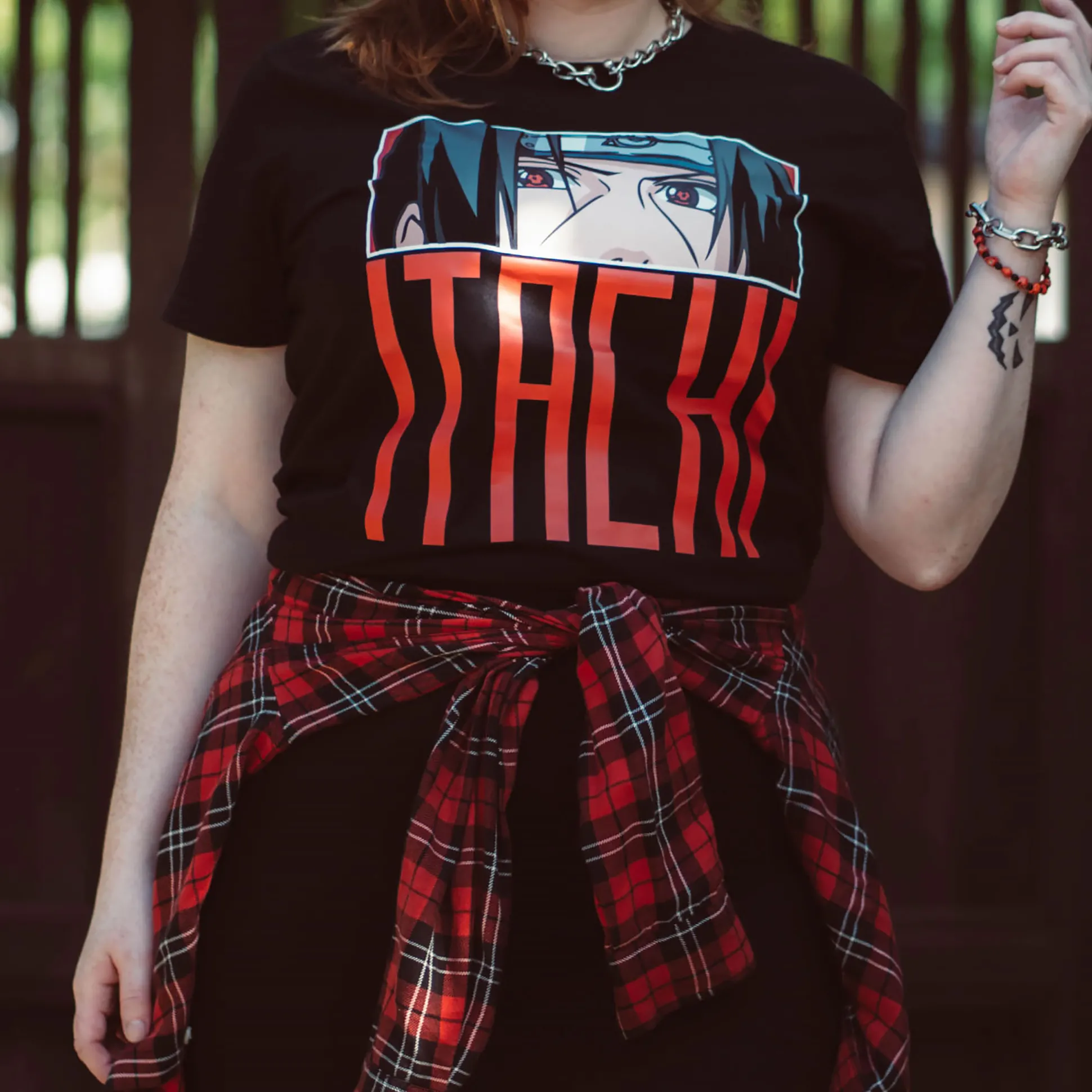 Naruto - Itachi Eyes T-shirt zwart