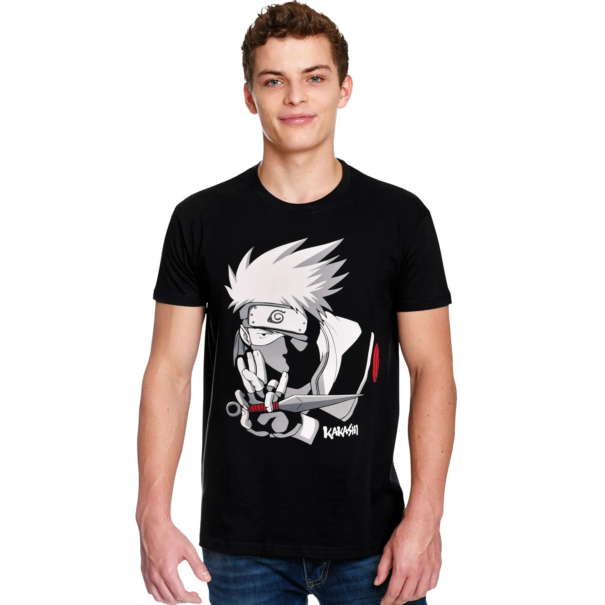 Naruto - Kakashi Hatake T-shirt zwart
