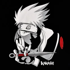 Naruto - Kakashi Hatake T-shirt zwart