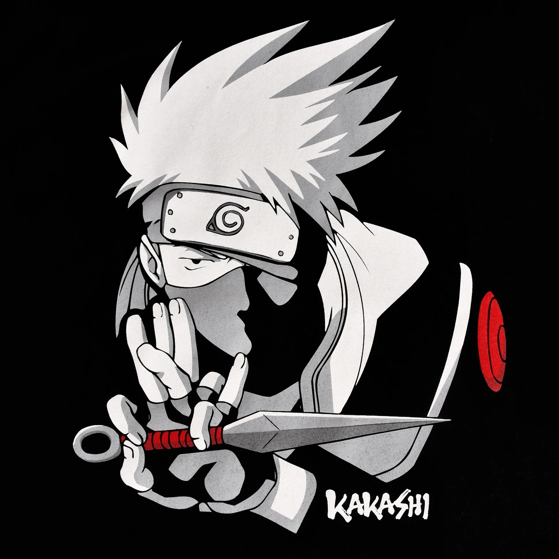 Naruto - Kakashi Hatake T-shirt zwart