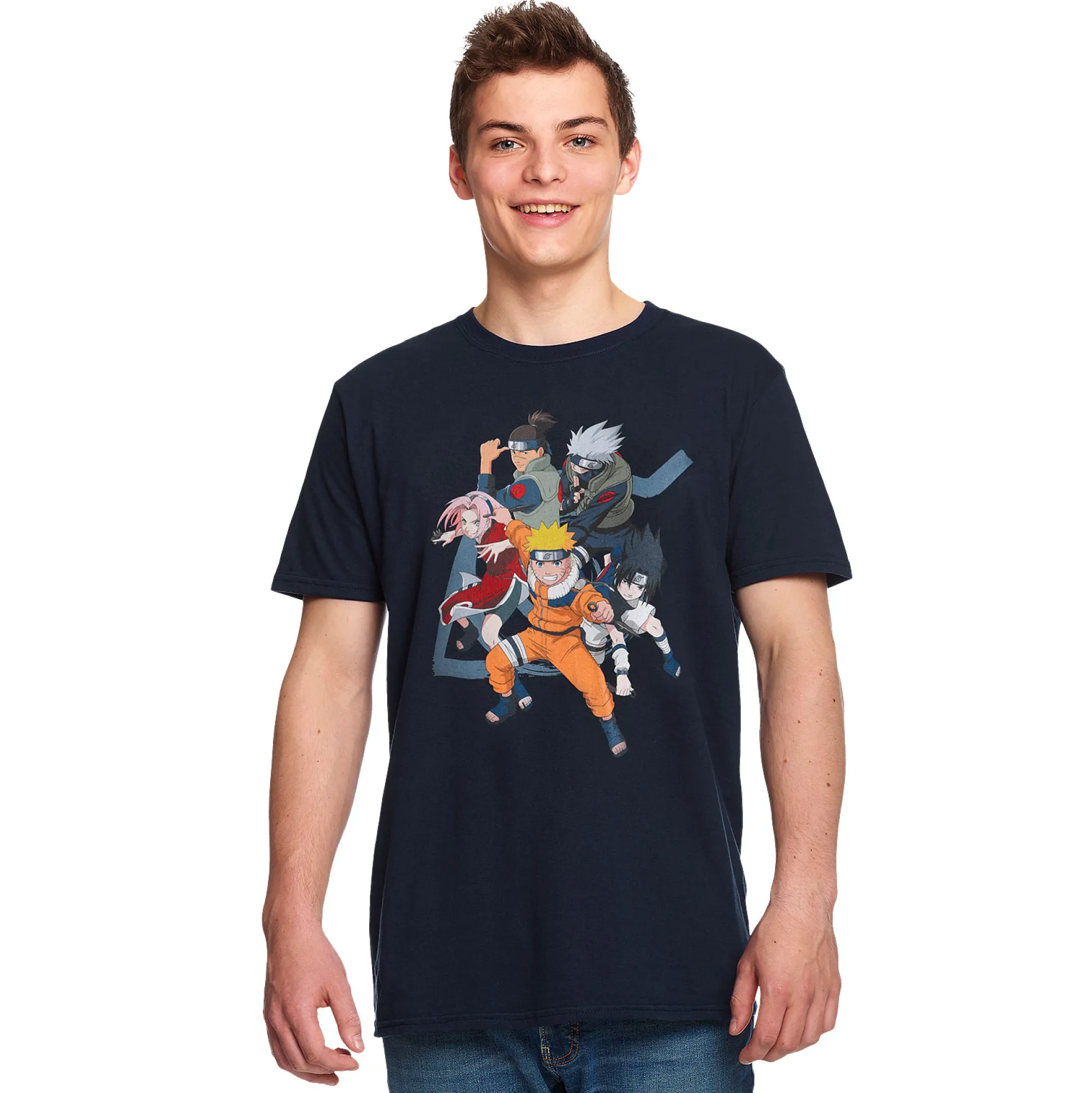 Naruto - Konoha Team T-Shirt blauw