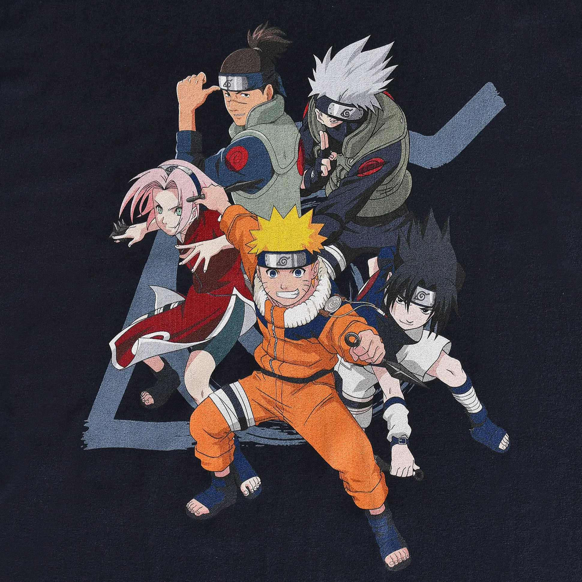 Naruto - Konoha Team T-Shirt blauw