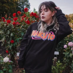 Naruto Oversize Hoodie Zwart