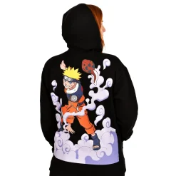 Naruto Oversize Hoodie Zwart