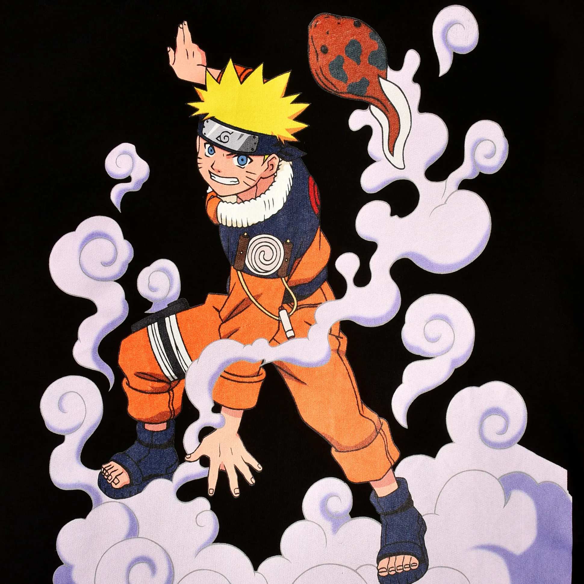 Naruto Oversize Hoodie Zwart