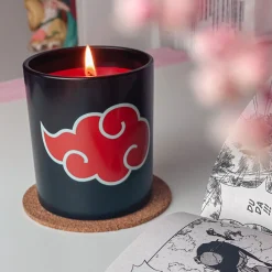Naruto Shippuden - Akatsuki Symbool Kaars in Glas