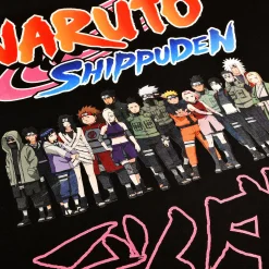 Naruto Shippuden - Groep Oversize T-shirt zwart