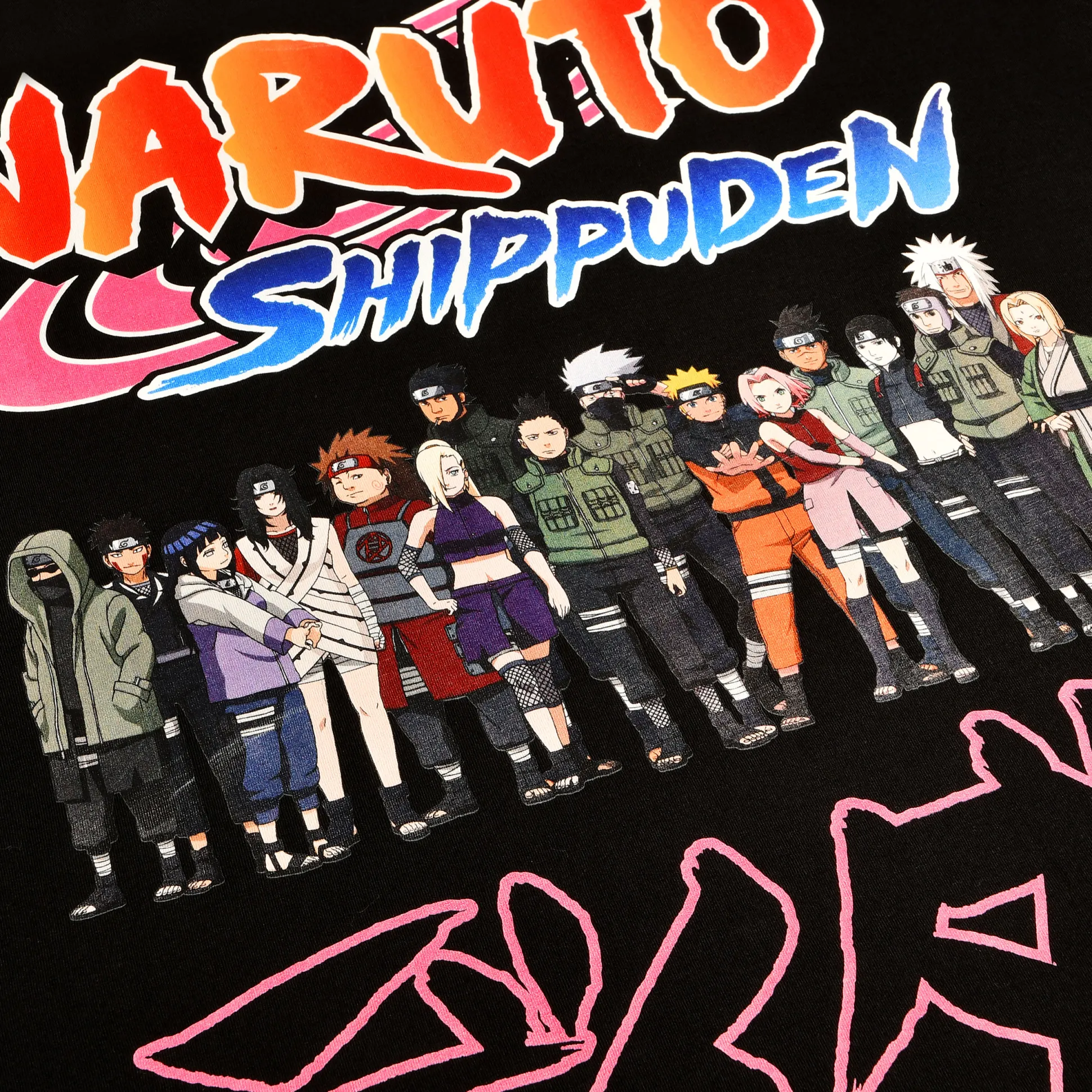 Naruto Shippuden - Groep Oversize T-shirt zwart