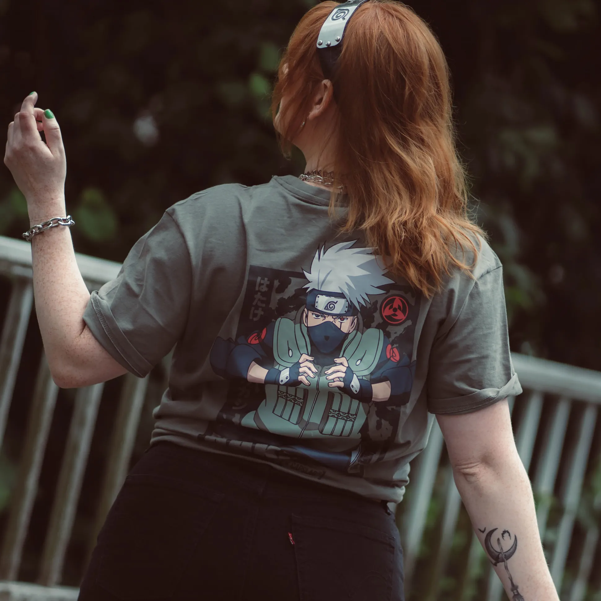 Naruto Shippuden - Kakashi T-Shirt groen