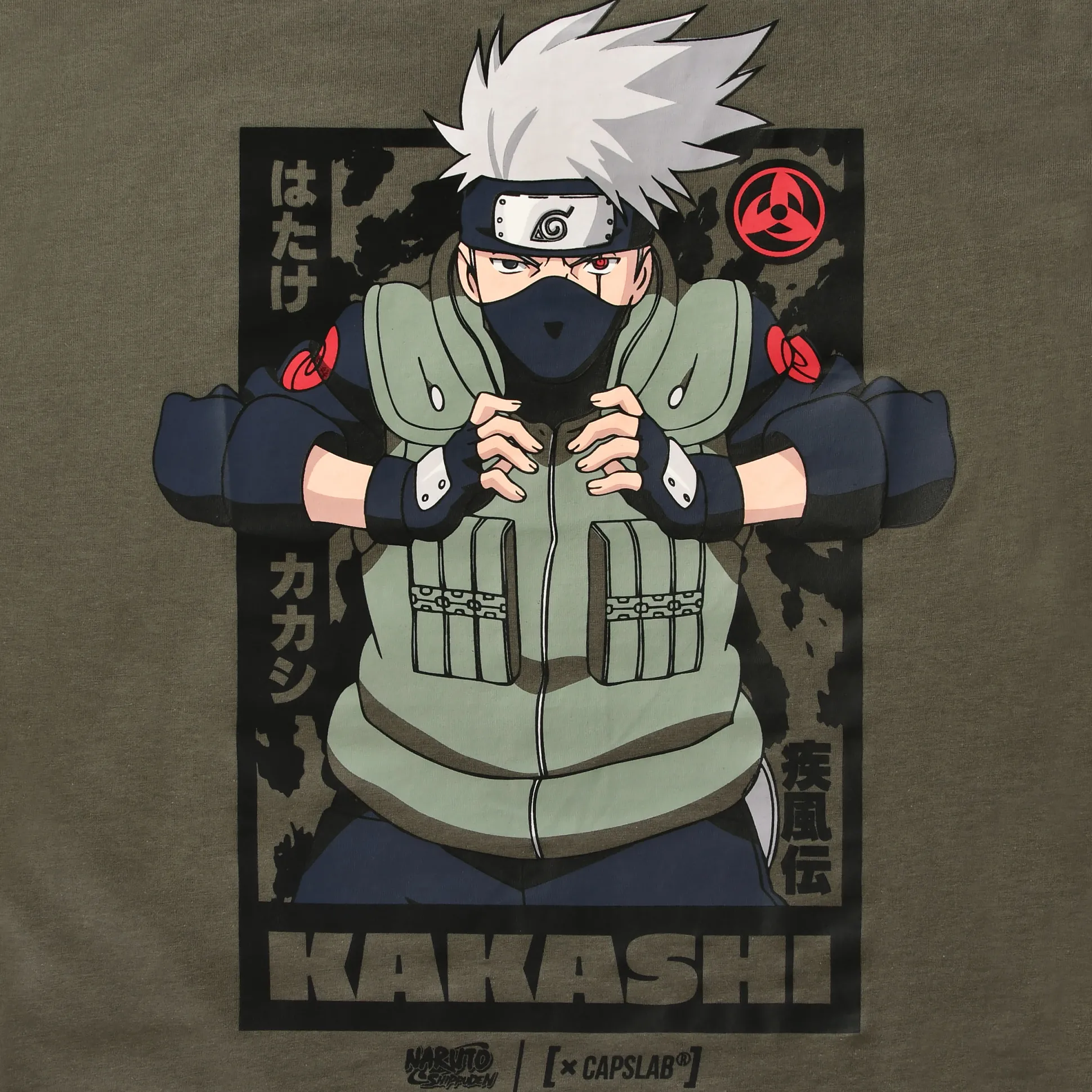 Naruto Shippuden - Kakashi T-Shirt groen