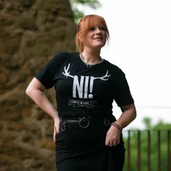 Ni! T-shirt voor Monty Python fans zwart