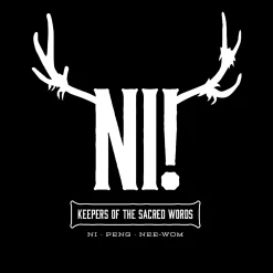 Ni! T-shirt voor Monty Python fans zwart