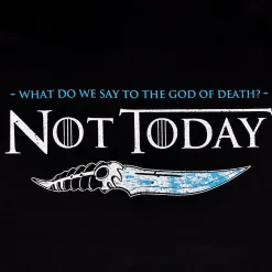 Not Today T-Shirt voor Game of Thrones Fans Zwart