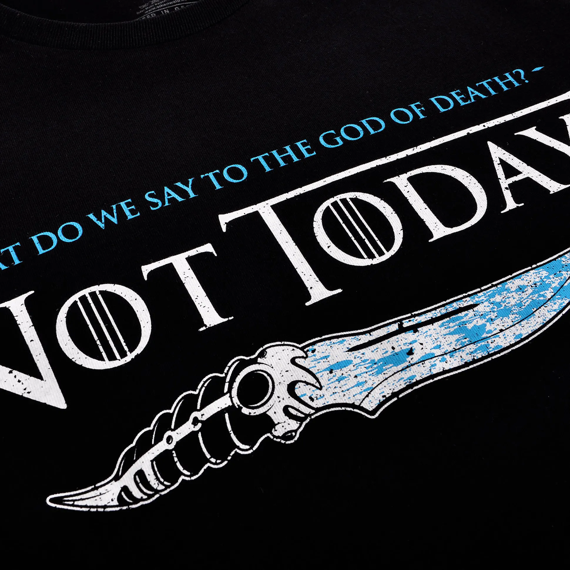 Not Today T-Shirt voor Game of Thrones Fans Zwart