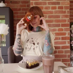 Nyanko Sensei Sake T-shirt voor fans van Natsume's Book of Friends