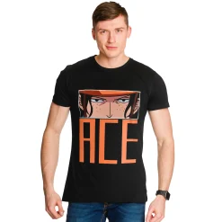 One Piece - Ace Eyes T-shirt zwart