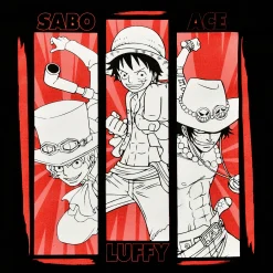 One Piece - Crew T-Shirt zwart