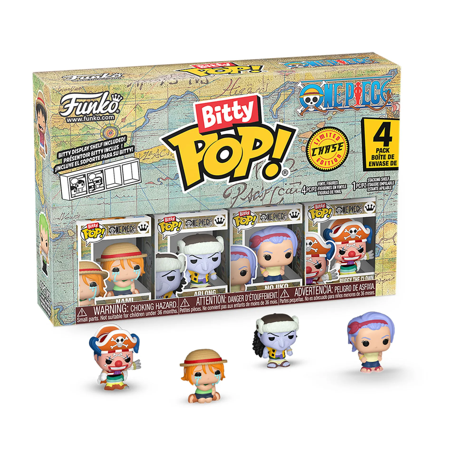 One Piece - Funko Bitty Pop Set van 4 figuren Serie 2