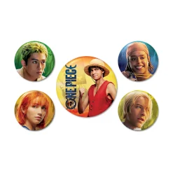 One Piece - Live Action Strohoed Crew Button 5-delig Set