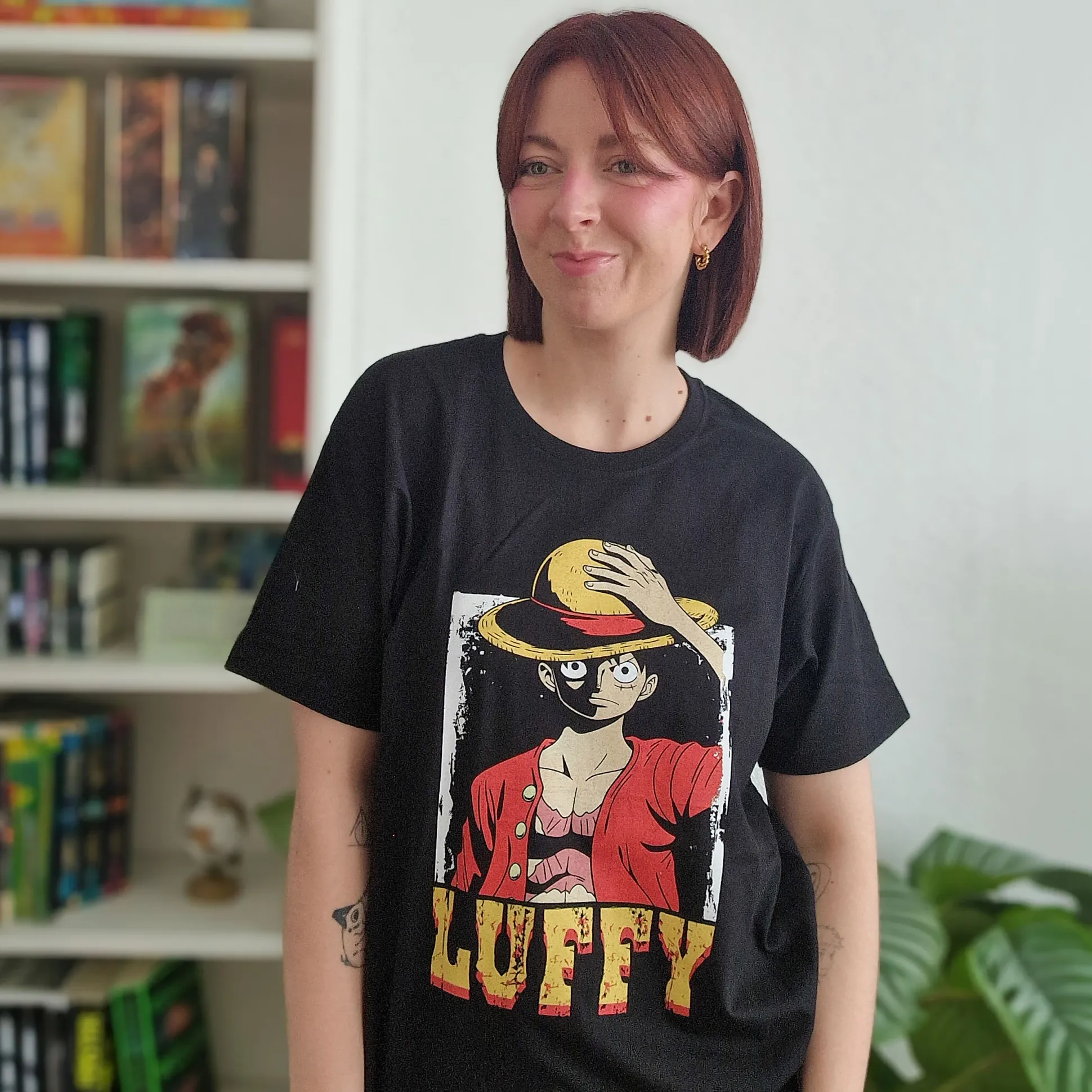 One Piece - Luffy T-shirt zwart