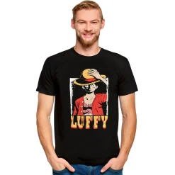 One Piece - Luffy T-shirt zwart