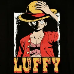One Piece - Luffy T-shirt zwart