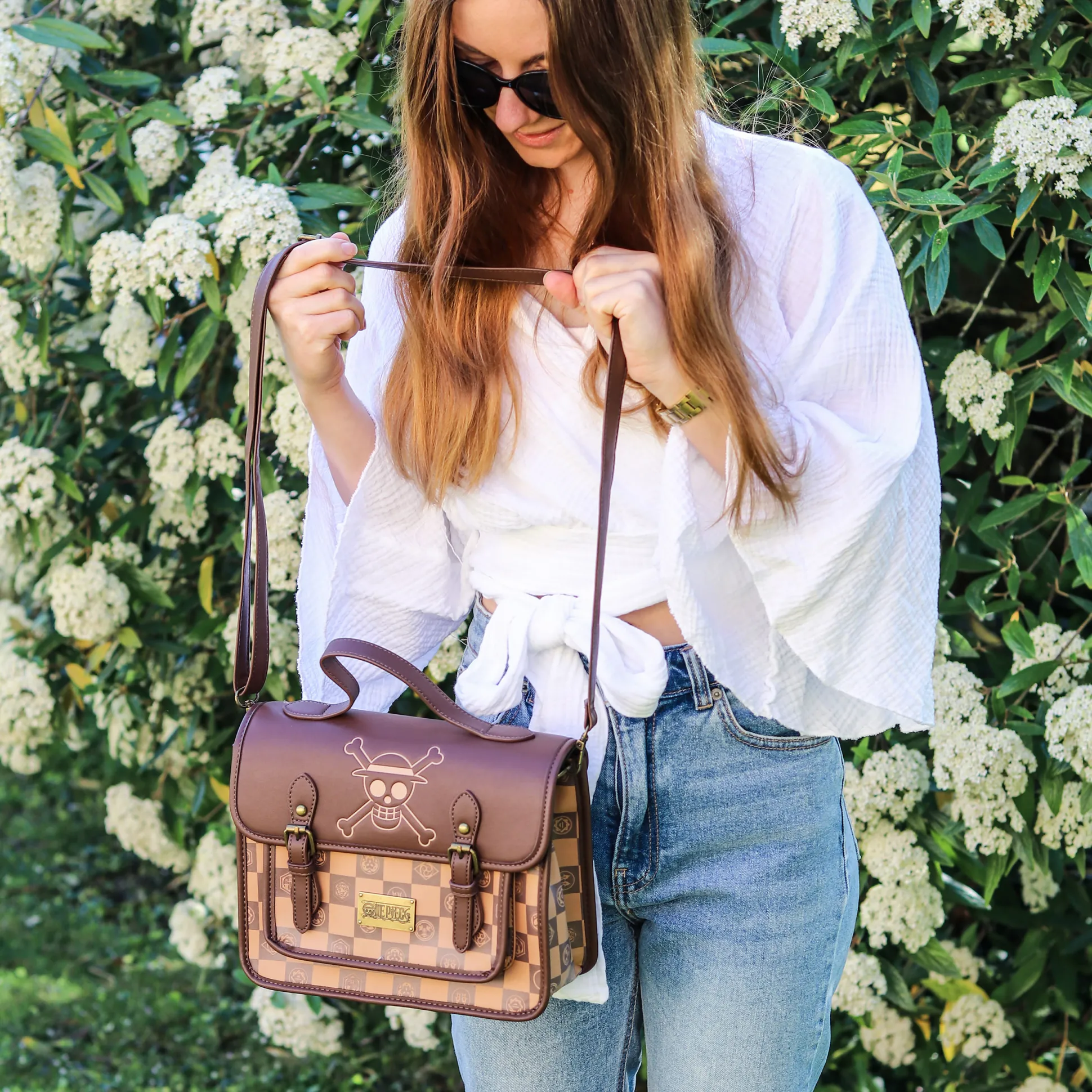 One Piece - Strohoedbende 2-in-1 Crossbody Tas