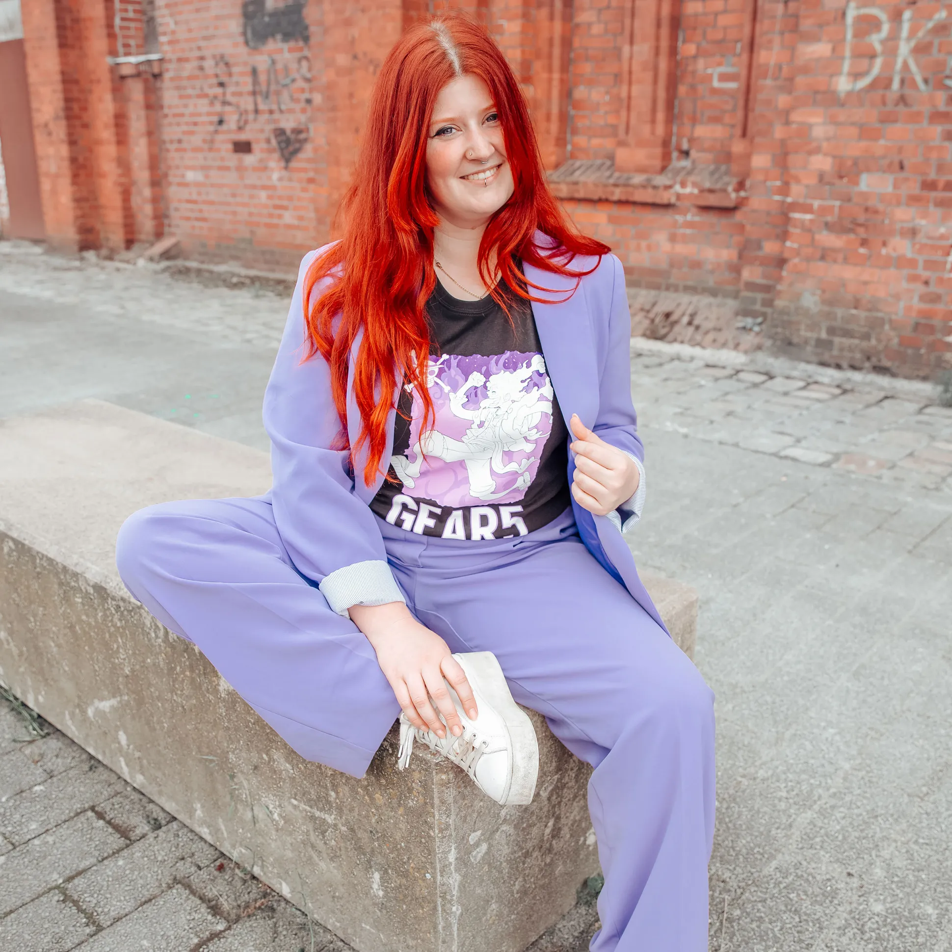 One Piece: Gear 5 - Monkey D. Luffy T-shirt zwart