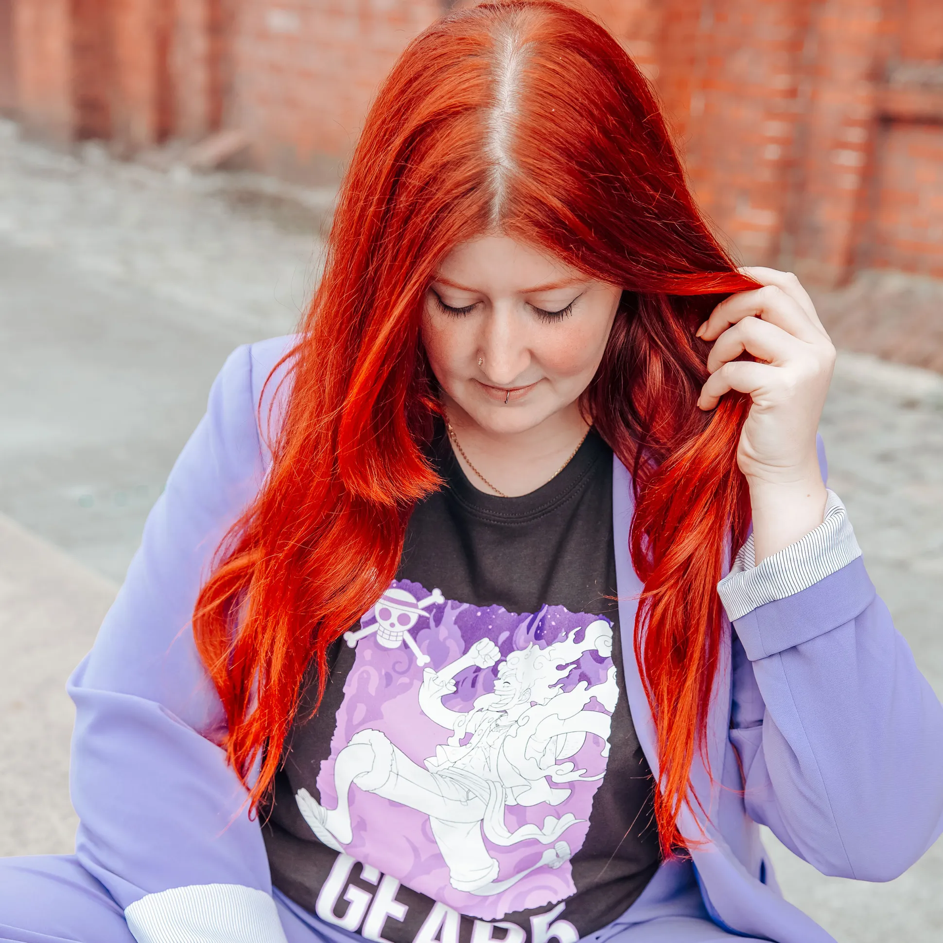 One Piece: Gear 5 - Monkey D. Luffy T-shirt zwart